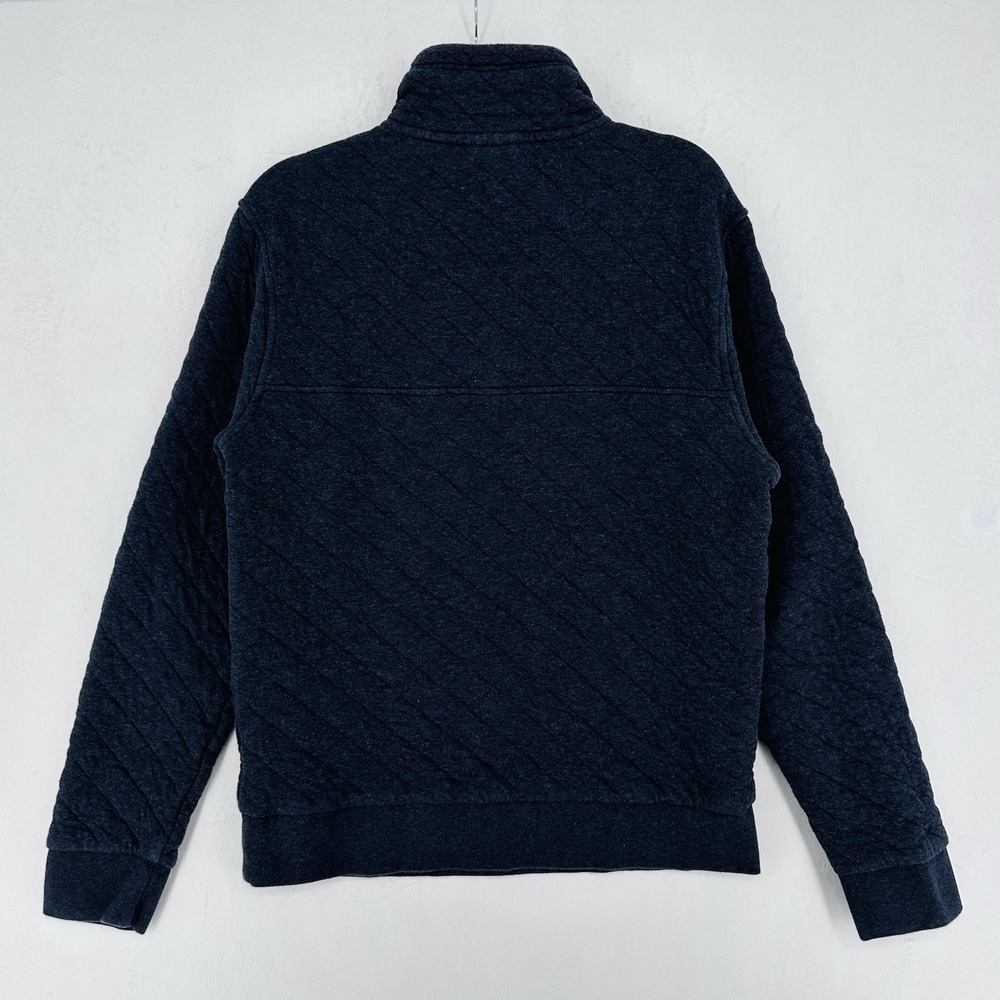 Patagonia Organic Cotton Quilt Snap-T Pullover Men's Size Small Deep Gray Black - Picture 4 of 8